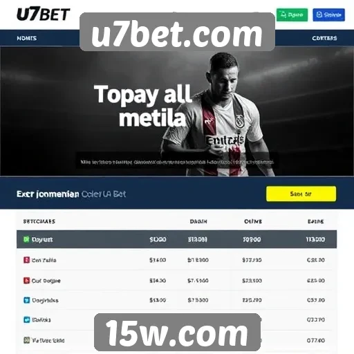 Promoções e bônus disponíveis no site u7bet.com